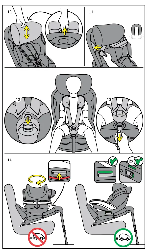 BeSafe iZi Twist iSize Rotation Car Seat - Figure 10,11,12,13,14