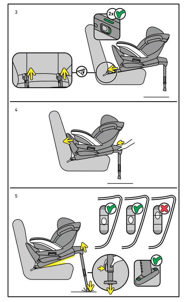 BeSafe iZi Twist iSize Rotation Car Seat - Figure 3,4,5