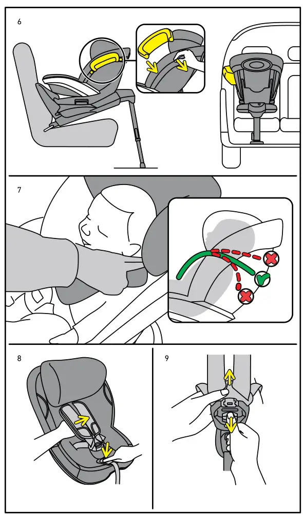 BeSafe iZi Twist iSize Rotation Car Seat - Figure 6,7,8,9