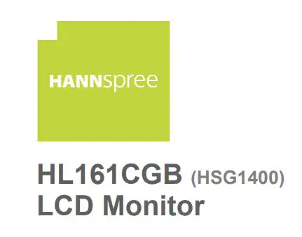 HANNspree LCD Monitor User Manual