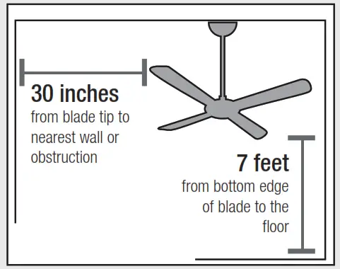 Hunter 50137 Bryn 52 Inch Noble Bronze Indoor LED Ceiling Fan - Check the room dimensions