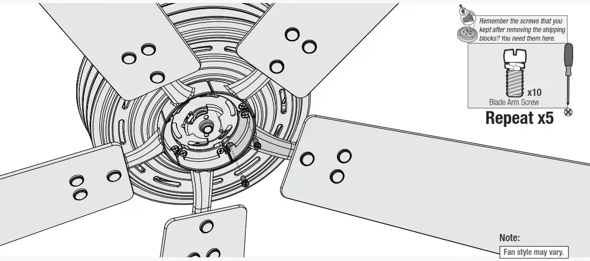 Hunter 50137 Bryn 52 Inch Noble Bronze Indoor LED Ceiling Fan - Repeat x52