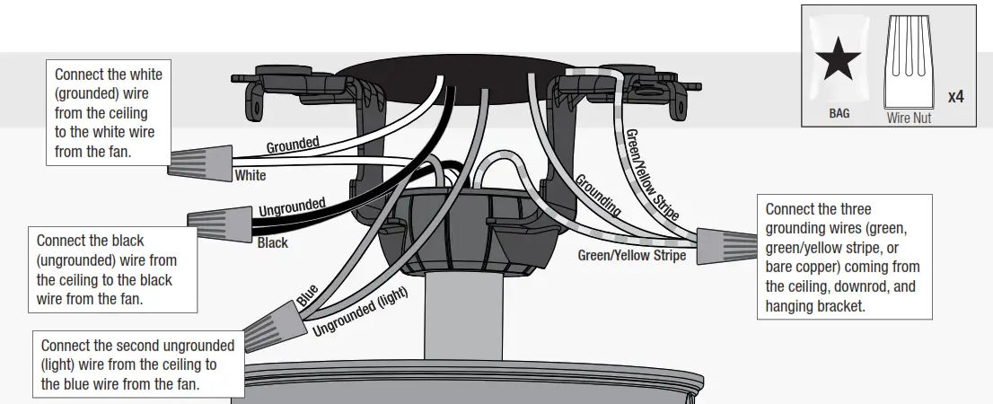 Hunter 50137 Bryn 52 Inch Noble Bronze Indoor LED Ceiling Fan - canected2