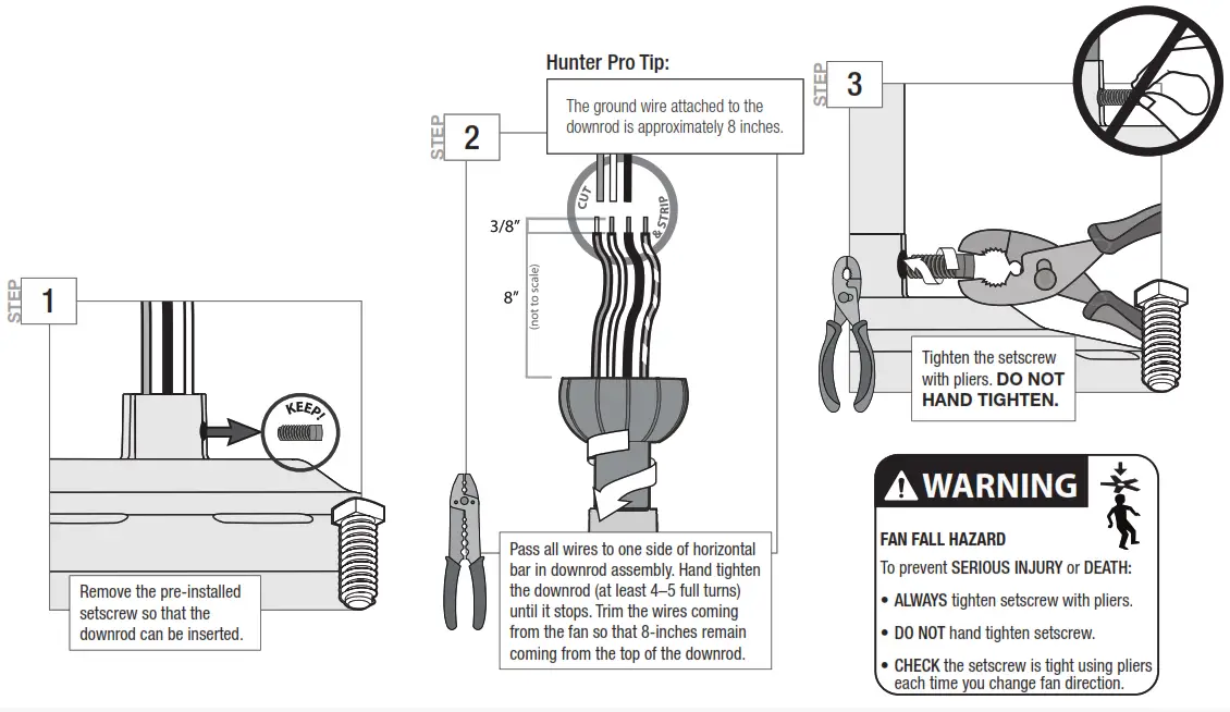 Hunter 50137 Bryn 52 Inch Noble Bronze Indoor LED Ceiling Fan - installed