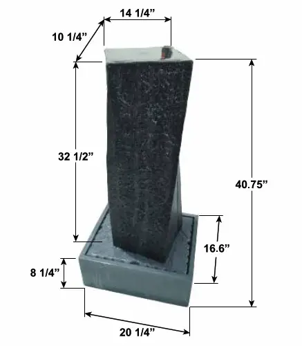 XBRAND XR3056 Waterfall Fountain - Figure 2