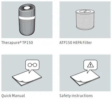 therapure TP150 Desktop UV-C Portable Air Purifier-fig2