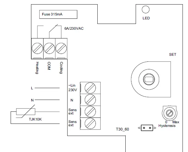 HAVACO HTS Electronic Room Thermostat 1