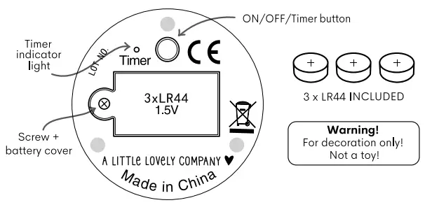 a LiTTLE Lovely company 8719033865761 Unicorn Little Light fig 1