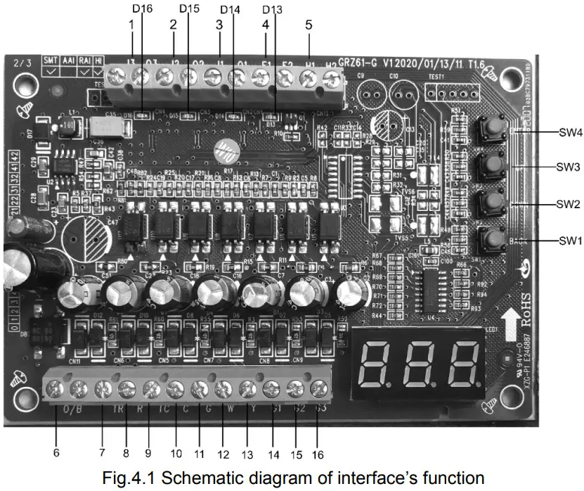 GREE ME33 42 G Dry Contact and 24 Volt Adaptor - interface’s function
