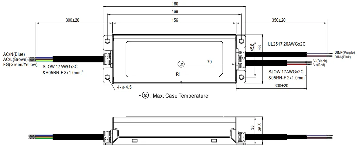 MEAN WELL XLG-150 150W Constant Power Mode LED Driver -Region11