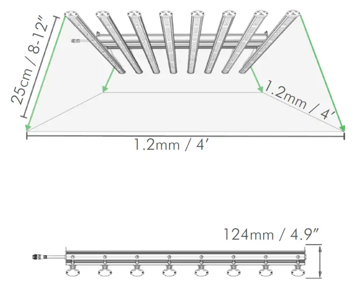 ILUMINAR IL iLOGIC8 Full Spectrum 630W LED Grow Light - fig 1
