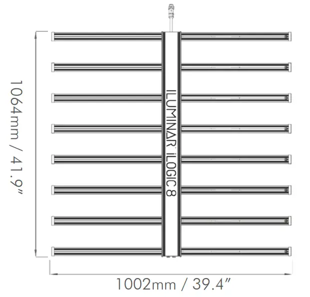 ILUMINAR IL iLOGIC8 Full Spectrum 630W LED Grow Light - fig 2