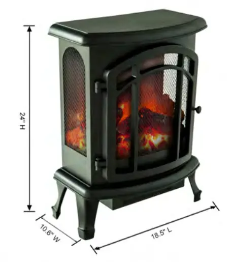 X BRAND HT9737ME Portable High Low Heat Wired Fire Stovec - website