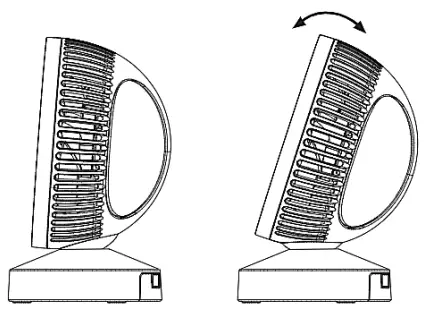 Goldair GCAC200 15cm USB Rechargeable Desk Fan - fig 2