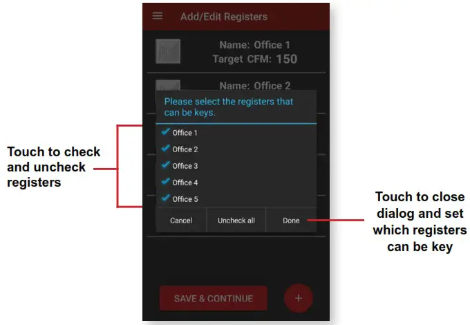 Dwyer SAH Series SMART Air Hood Balancing Instrument SMART Air Hood App Software - ADD REGISTERS 5