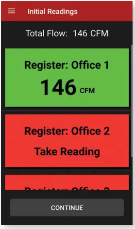 Dwyer SAH Series SMART Air Hood Balancing Instrument SMART Air Hood App Software - BALANCING PROCEDURE 2