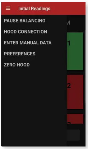 Dwyer SAH Series SMART Air Hood Balancing Instrument SMART Air Hood App Software - BALANCING PROCEDURE 3