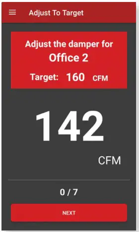Dwyer SAH Series SMART Air Hood Balancing Instrument SMART Air Hood App Software - BALANCING PROCEDURE 5