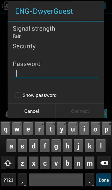Dwyer SAH Series SMART Air Hood Balancing Instrument SMART Air Hood App Software - CONNECTING TO A WI-FI NETWORK 5