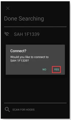 Dwyer SAH Series SMART Air Hood Balancing Instrument SMART Air Hood App Software - CONNECTING TO THE HOOD 3
