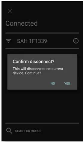 Dwyer SAH Series SMART Air Hood Balancing Instrument SMART Air Hood App Software - CONNECTING TO THE HOOD 5