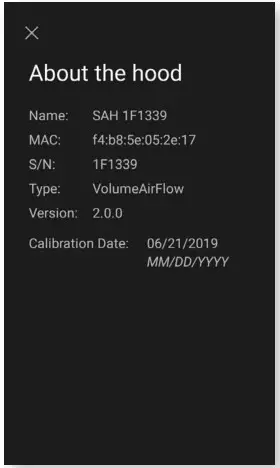 Dwyer SAH Series SMART Air Hood Balancing Instrument SMART Air Hood App Software - HOOD INFORMATION 2