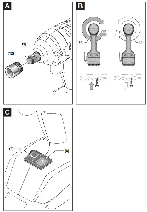 BOSCH GDS 18V-400 Professional Cordless Impact Wrench - 2