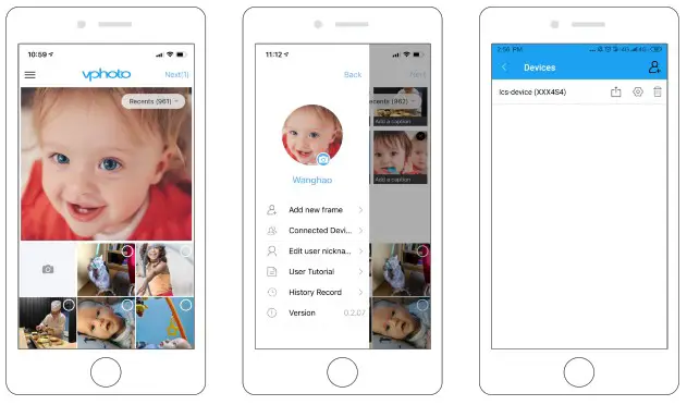 NexFoto NF W10C 10 1 Smart Digital Picture Frame - UPLOADING PHOTOS AND VIDEOS 4