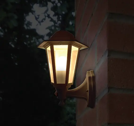 Eterna L60B Polycarbonate Full Lantern Wall Light - Figure 1