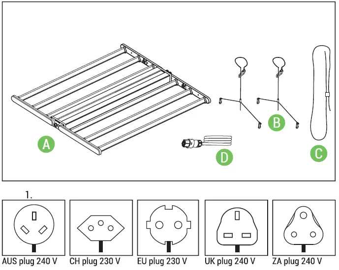 SUN-SYSTEM-RS-1850-LED-6-Rail-Foldable-LED-Fixture-fig-1