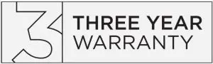 3 Year Warranty