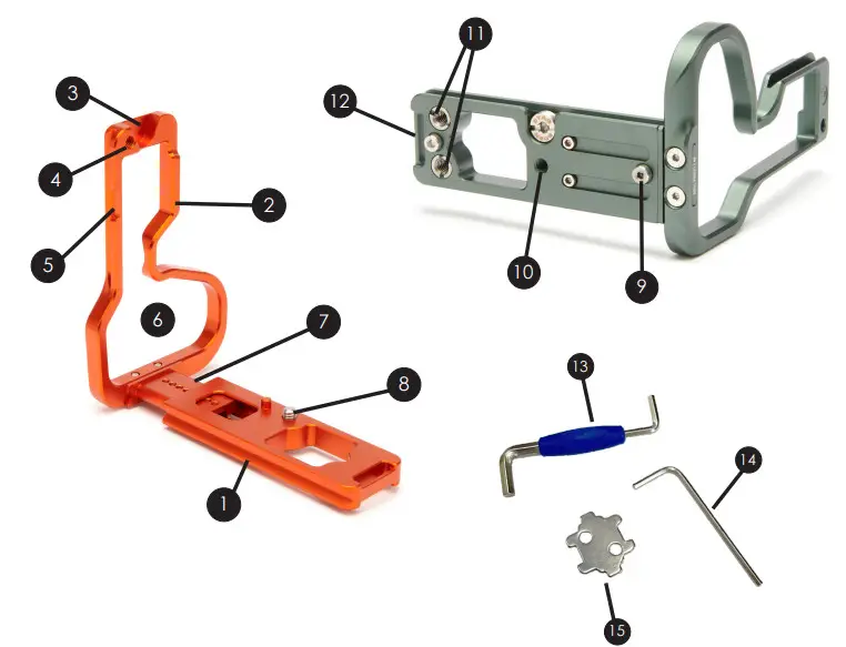 3 Legged Thing Nikon Z 9 Zaara Dedicated L-Bracket - Parts