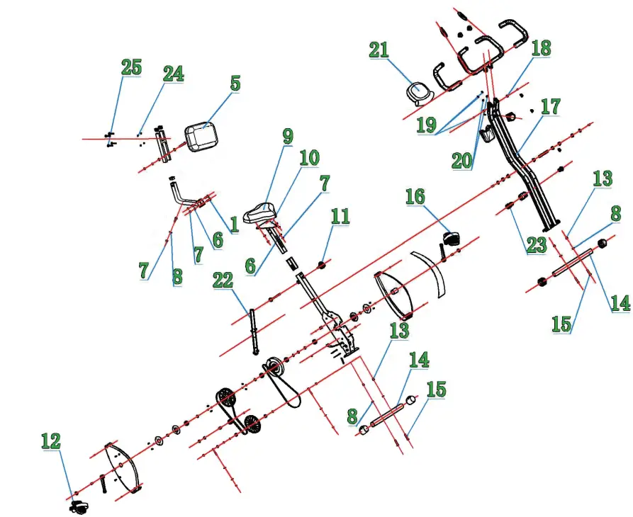 maxcare MAX-J02QB917G Exercise Bike fig 14