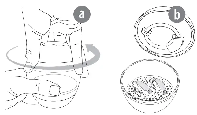 EAR TECHNOLOGY DryCaddy UV Portable Passive Hearing Aid Dryer and UV Sanitizer-fig4
