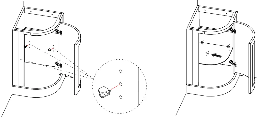 Burlington FC7 43cm Corner Unit EXC Basin-fig3