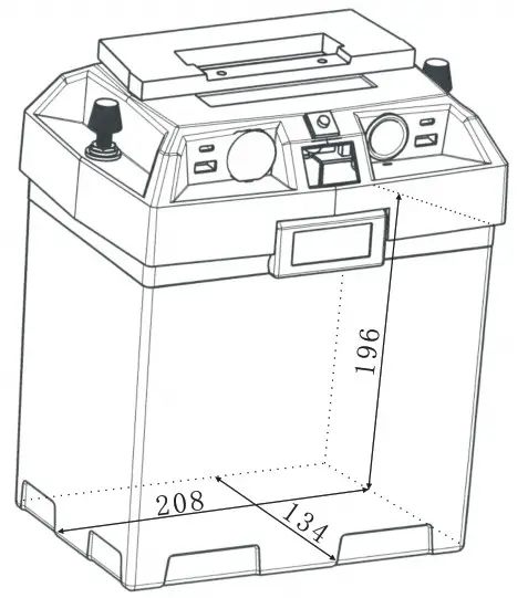 ATEM POWER AP VABB 007A Battery Box - DIMENSION 2