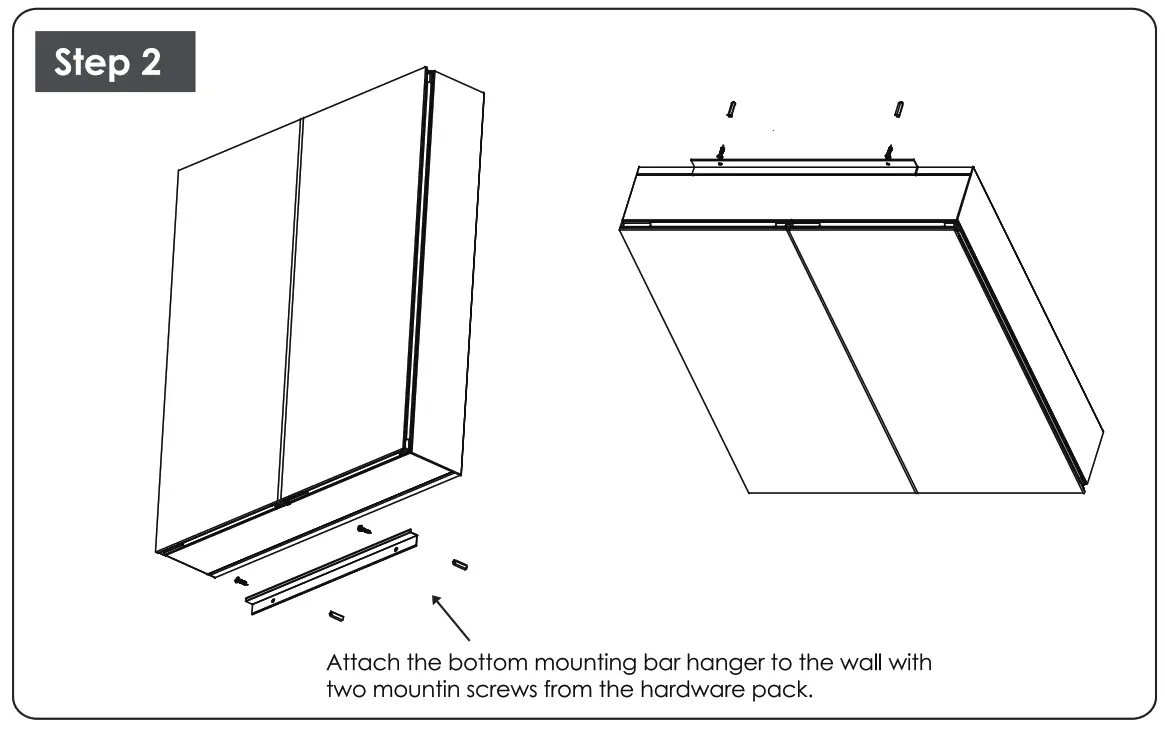 EPOWP MC761 Aluminum Medicine Cabinet - 5