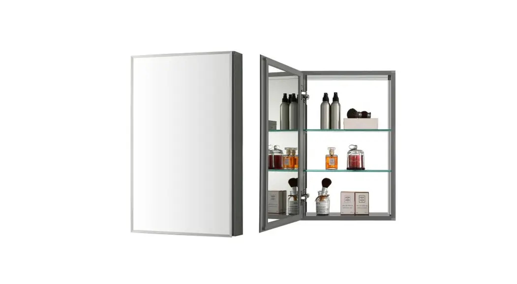 Epowp Mc761 Aluminum Medicine Cabinet Instruction Manual