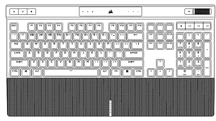 CORSAIR K70 RGB MK 2 Low Profile Mechanical Gaming Keyboard