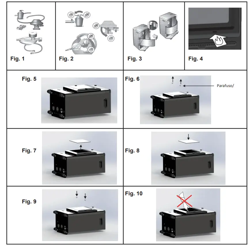 Lifestyle 505-118 Living Flame Portable Gas Heater - Figure 1