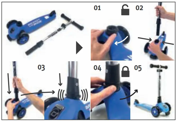 SCOOT AND RIDE Highwaykick 3 Scooter with LED Wheels-fig3