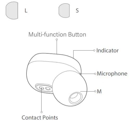 XIAOMI TWSEJ04LS True Wireless Earbuds Basic - Earbuds