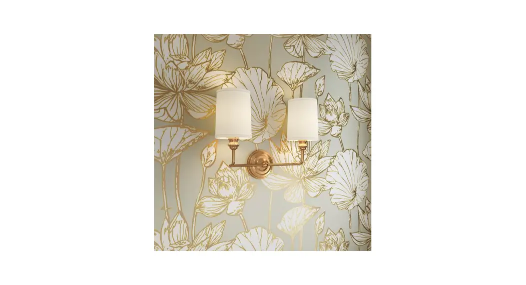 Park Harbor 479811 Poplin Brushed Gold 2 Light Vanity Light Instructions