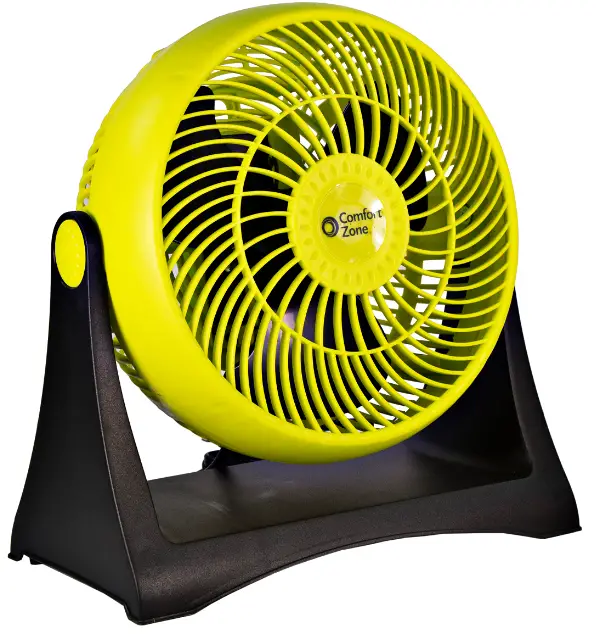 Comfort Zone CZHV81T Series 8 Inch Turbo Fan with Oscillation