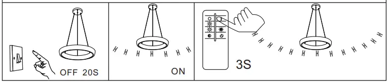 GLOBO LIGHTING 48272H-36 TABANO LED Hanging Lamp-fig6