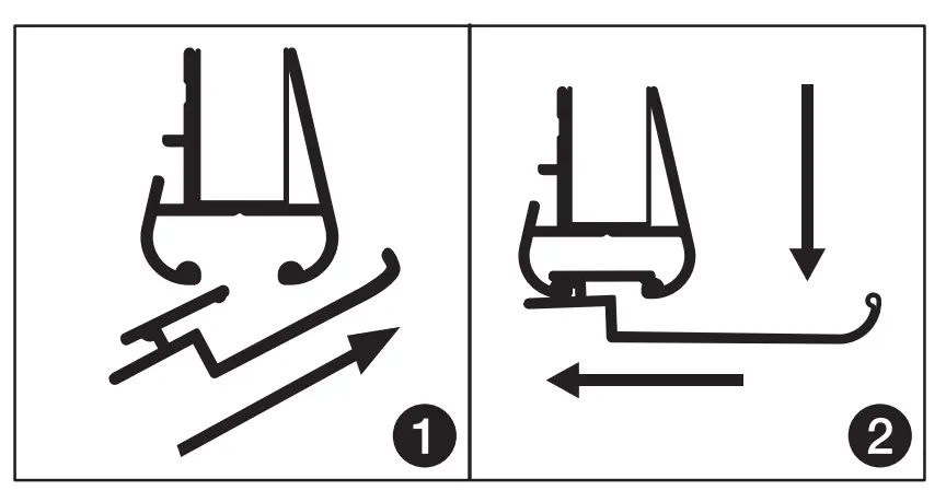 Securing Pen Tray To Board Frame