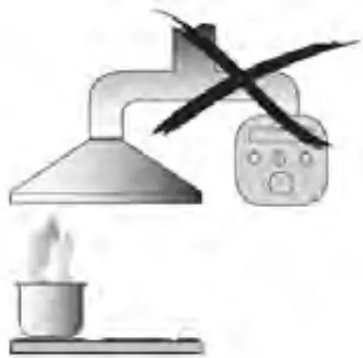 Euro Appliances EBB900BK3R Alfresco Canopy Rangehood - burning gas