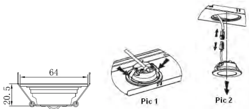 Euro Appliances EBB900BK3R Alfresco Canopy Rangehood - round lamp