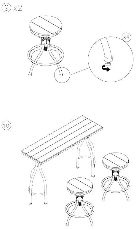 ASHLEY D284113 Odium Rectangular Drm Counter Table Set-fig-6