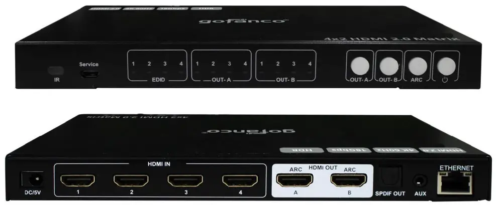 gofanco B08YMMD72H 4x2 HDMI 2.0 Matrix --